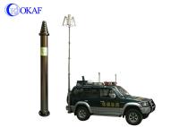 A antena pneumática Polo de Polo do mastro telescópico de grande resistência da liga de alumínio personalizou