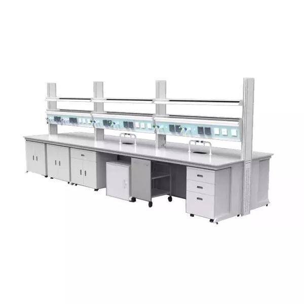 Chemical Laboratory Wall Bench School Steel Lab Bench Biological Wooden