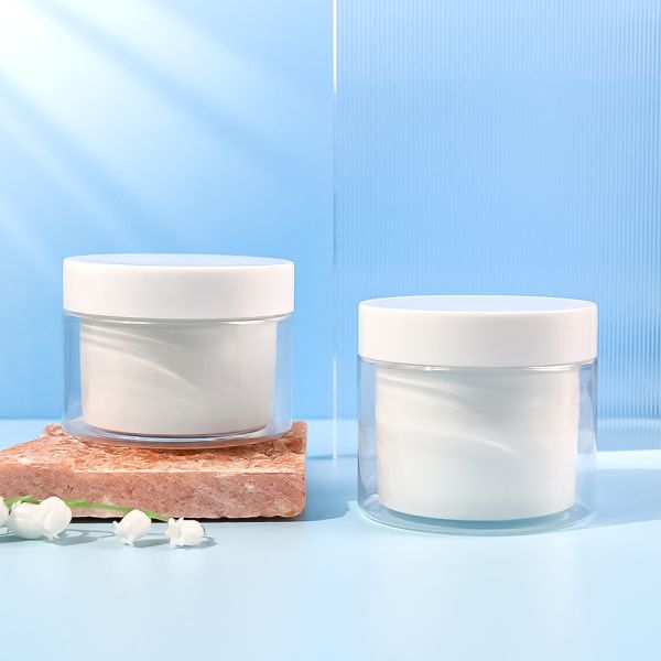 High Clarity Wide-Mouthed Food-Grade PET Plastic Jar for Cosmetics and Creams