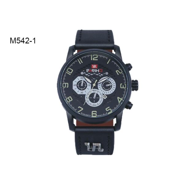 Alloy Case Fashion Quartz Watch Comfortable Black Brown Leather Strap