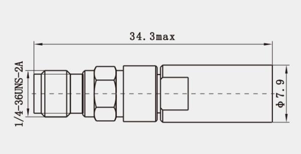 Conector RF feminino de aço inoxidável para cabo MF540A