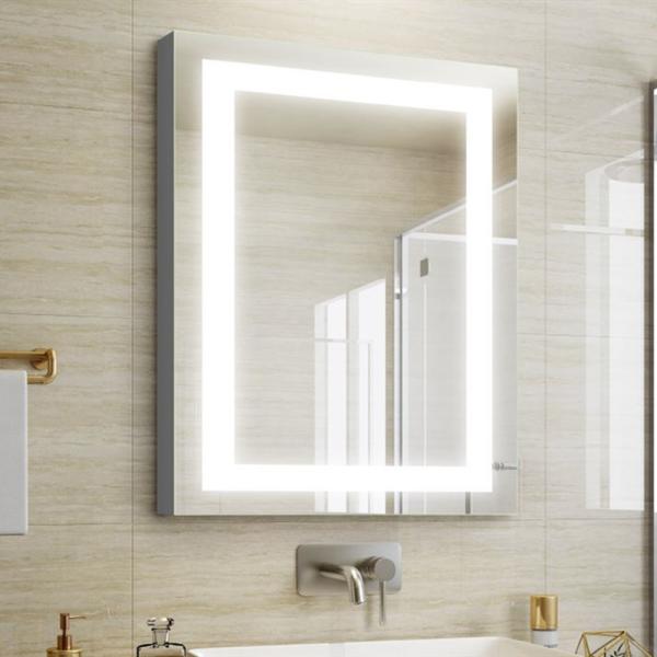 Armário de espelhos de medicina inteligente LED personalizado para decoração de banheiros de hotéis / casas