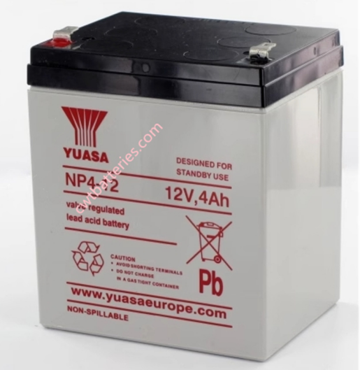 YUASA NP4-12 12V 4AH Batería UPS SLA Batería de alta calidad de plomo sellado con ácido