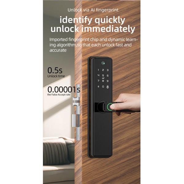 YAGU NEO Smart Card Password Key Unlock Door Lock Smart Outdoor Tuya Metal Gate Wifi Lock Smart Lock for Metal Door