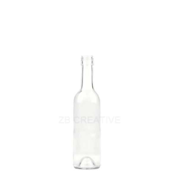 375ml Half Size Glass Bordeaux Wine Bottle Screw Top Glass Bottle 315g 1306S-1