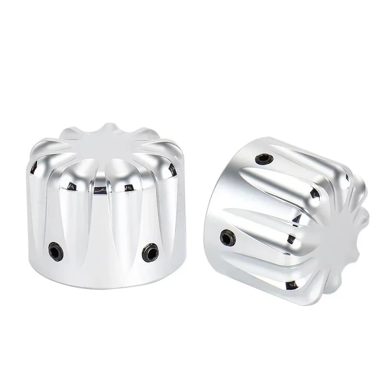 Motorcycle CNC Edge Cut Front Axle Nut Cover Bolt Kit For Honda Suzuki Kawasaki Yamaha Harley Shadow VT 750 1100 Bobber