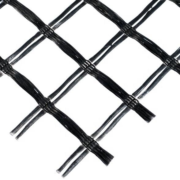 Geogrid de fibras de vidro biaxial de alta intensidade para trabalhos de terra