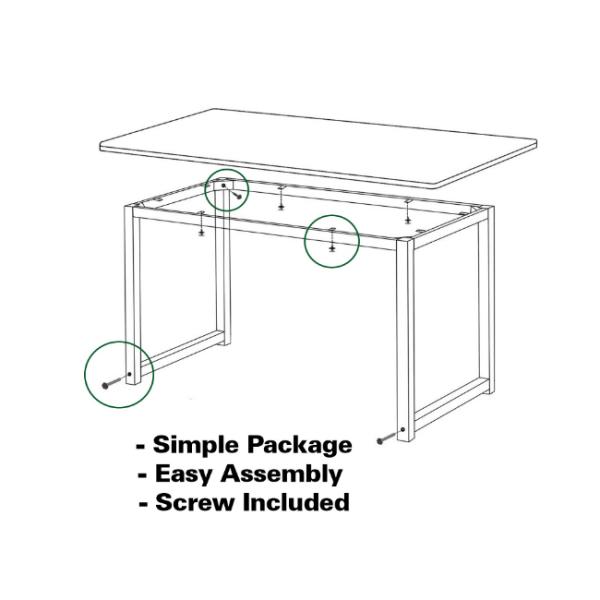 Mordern Wood Furniture Small Office Home Office Desk with Writing Tabletop Hotselling