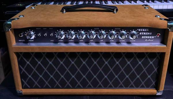 2024 HOT!!! Dumble #002 Version Clone SSS20-Steel String Singer SSS Tube Amp Head 20Watt in Suede Brown with Original Knobs