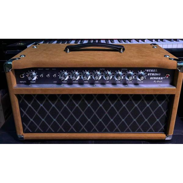 2024 HOT!!! Dumble #002 Version Clone SSS20-Steel String Singer SSS Tube Amp Head 20Watt in Suede Brown with Original Knobs