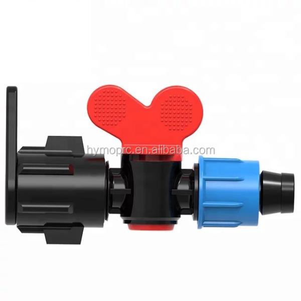 White Grey Standard DIN Manufacture 16mm 20mm Male Thread Irrigation Mini Plastic Valve