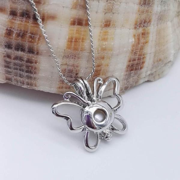 Fashion DIY Hollow Pearl Cage Pendant Jewelry Making Essential Oil Diffuser