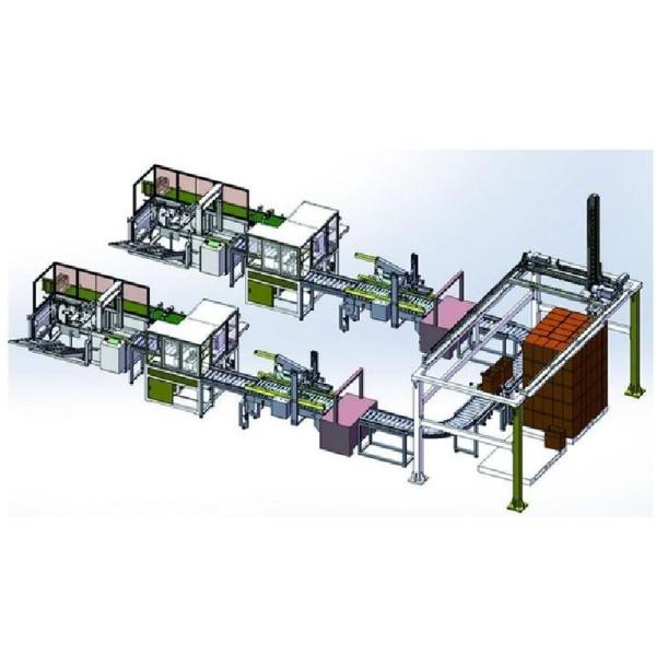 Línea automática de producción y embalaje de alimentos enlatados, 20 cajas/min