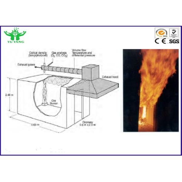 Heat Release Rate Fire Testing Equipment In Full Scale Room Corner Test 6 Kw 380v