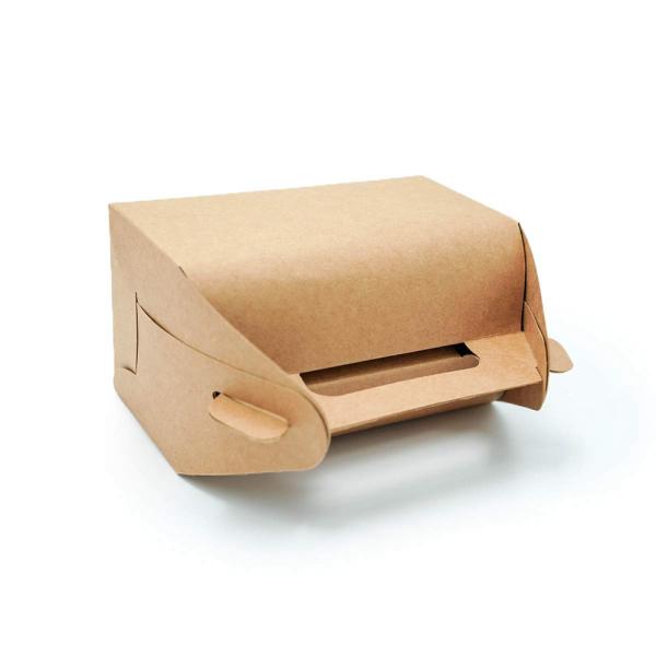 Envases de pasteles y dulces personalizados Cajas de papel para llevar con material ecológico