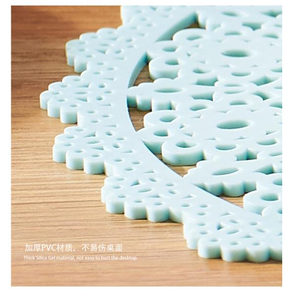 Thickening Gift PVC Silicone Pot Holders Thermal Coasters Dinner Mat