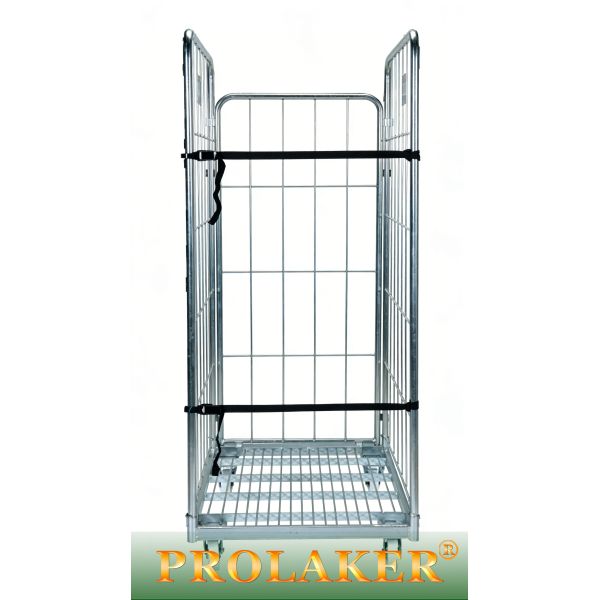 Practical Warehouse Specific 3 Sided Roll Cage Elastic Band Fixed