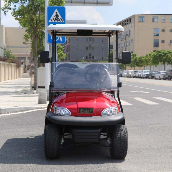 White Used Electric Golf Carts With Trojan Battery CE Approved 4 Seater 275A