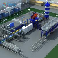 3D línea de producción de construcción automática completa de cemento de piedra artificial