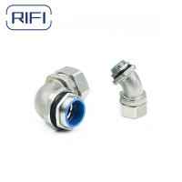 Conectores de conduto flexíveis curvo para metálico de 20 mm com ângulo de 90 graus
