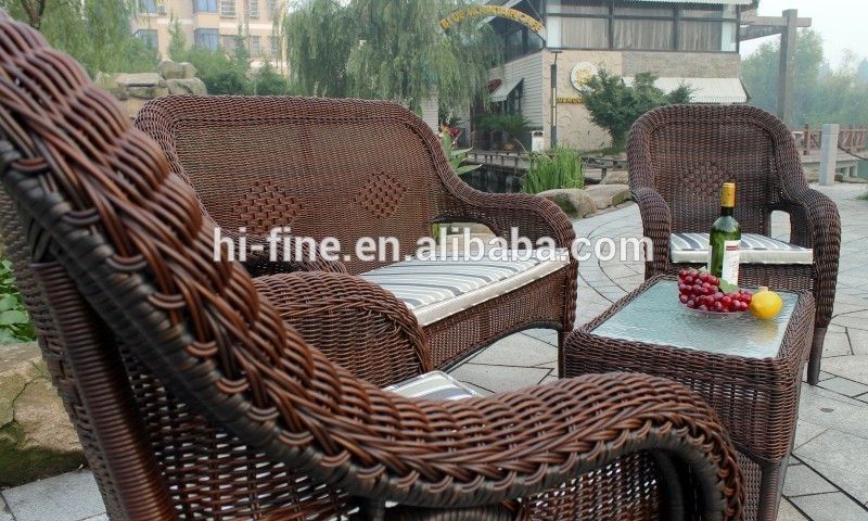 2026 Hot Sell Rattan/Wicker Leisure Love Seat Outdoor Rattan Furniture Set