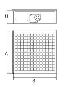 200x200mm 80mm Thick Permanent milling Magnetic Chuck Powerful