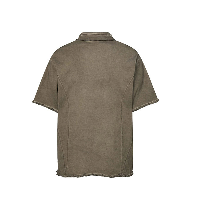 Raw Edge Men's Custom Polo Shirts Dark Custom Polo Shirt Oversized