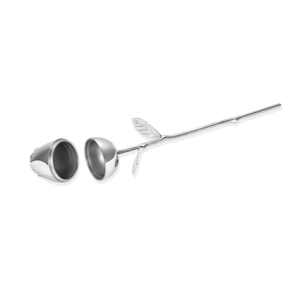 Stainless Steel Secret Stash Cremation Urn Ashes Keepsake Unique Rose Flower Design