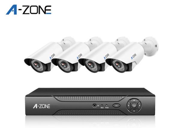2MP 1080P AHD CCTV Kit With 4 Cameras IR distance 20-30 M 1/4 CMOS Image Senor