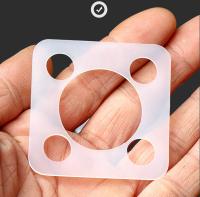 Catégorie comestible le joint translucide et blanc de silicone, garniture de silicone, joint de silicone, anneau de silicone
