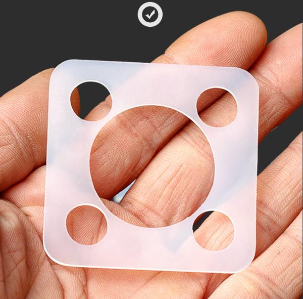 Produto a arruela translúcida, branca do silicone, gaxeta do silicone, selo do silicone, anel do silicone