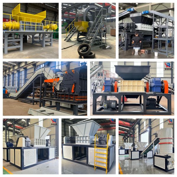 2025 New Model Tire/Plastic Shredder - PLC Control & Auto Reverse System