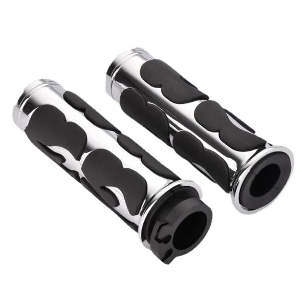 443g Universal Motorcycle Handle Grip Covers Customized with Zinc Alloy Flame Design