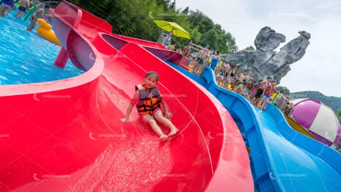 Amusement Theme Park Water Splash Pad Aqua Kids Water Slide Interactive Water Play