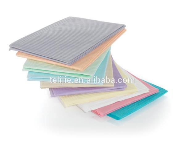 1 Ply Thin Film Disposable Paper Bibs Waterproof Absorbing