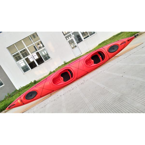 Customized Plastic 2 Person Fishing Kayak Boat With 5.6m Size For Adult