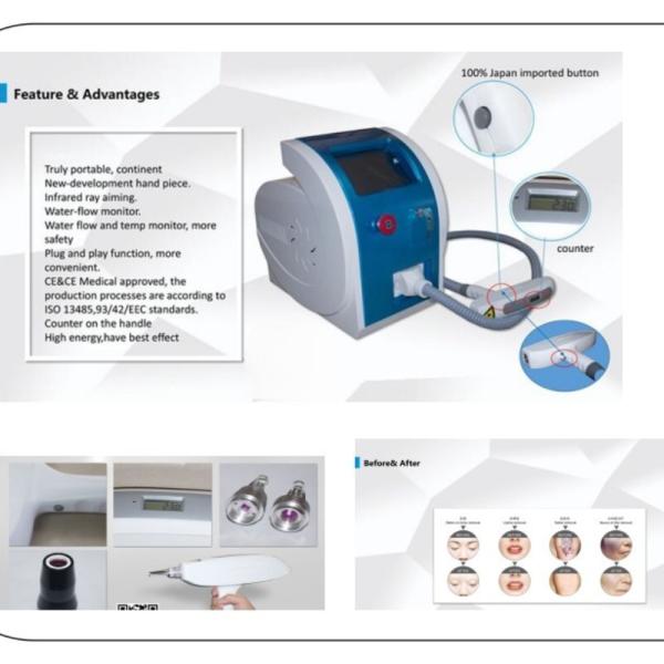 Máquina profesional de remoción de tatuajes de picosegundos Q Switch Nd Yag Pico Pigment Removal Máquina de remoción de acné de picosegundos