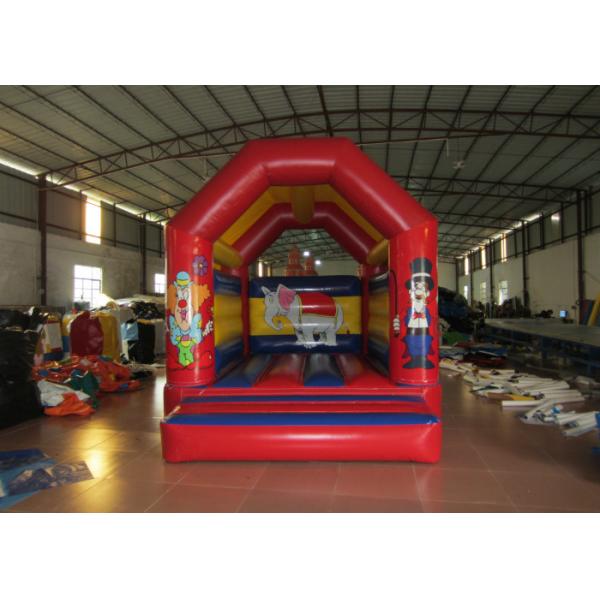 Clown circus themed inflatable bouncer elephant inflatable bouncer jumping square inflatable clown bouncer