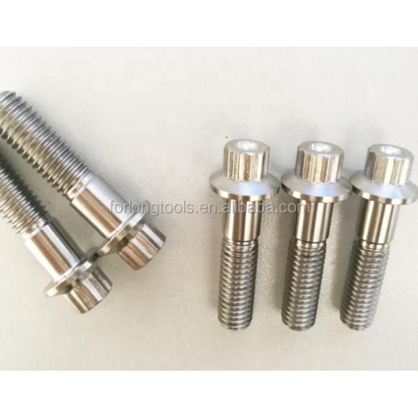 Estándar ISO Zinc acabado de acero y titanio Gr5 12 PT BBS tornillos de borde dividido M7 x 32 mm M8 * 32 mm para aplicaciones automotrices