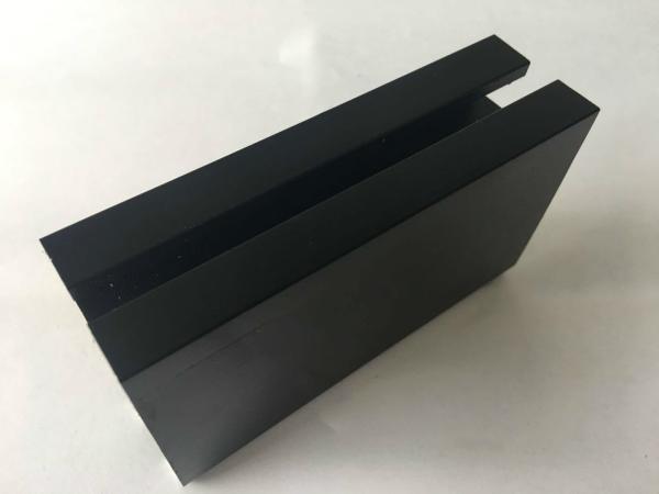 Black Glaze Oxidation Anodized Aluminum Window Frames High Glossy