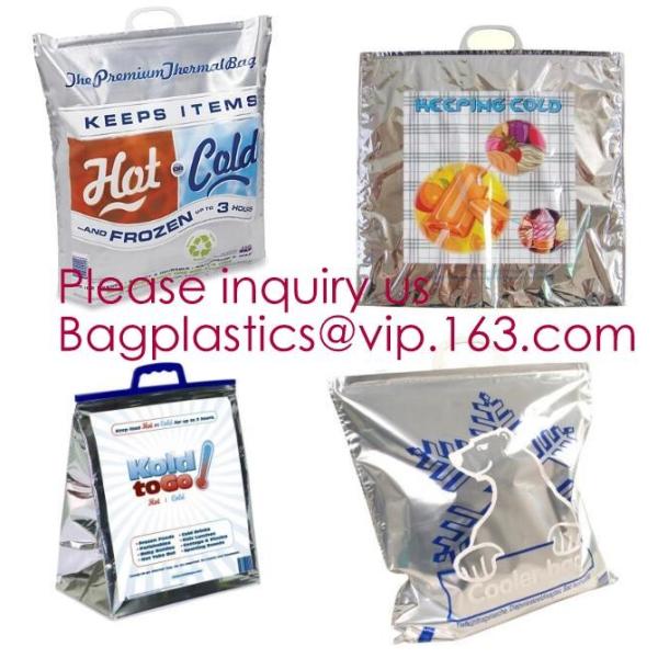 Aluminum Foil Food Use Disposable Cooler Bag Insulated Thermal Bag Organizer Storage Frozen Lunch Bag bagease bagplastic