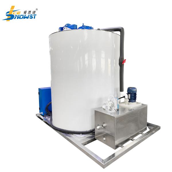 10T Stainless Steel Flake Ice Evaporator Commercial Ice Systems With Expansion Valve
