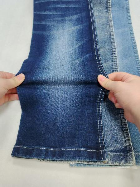 Tejido denim índigo oscuro de sarga derecha de 11.5 oz con construcción 8*16/55 para jeans
