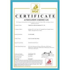 Ningbo Diya Industrial Equipment Co., Ltd. Сертификации