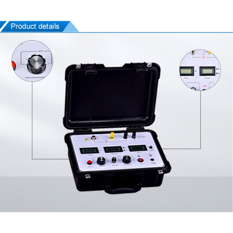 10mA Insulation Resistance Meter, 0.01MΩ~1999GΩ with 500kV Anti-Interference