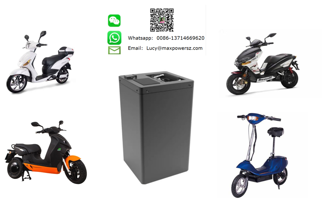 Батарея лития 60V скутера BMS RS48 1280Wh 20Ah 2000 задействует