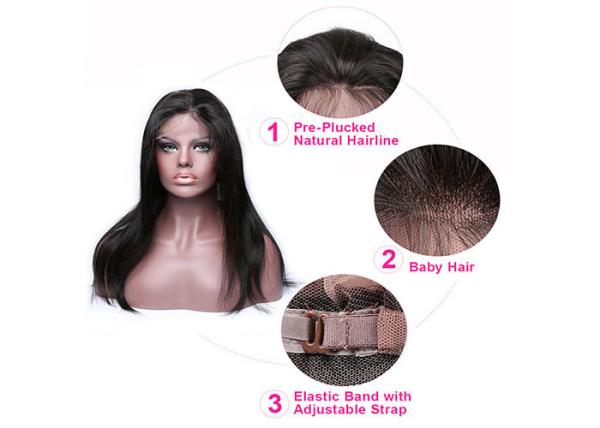100% Virgin Human Hair Lace Wigs , Front Lace Wigs For Black Women