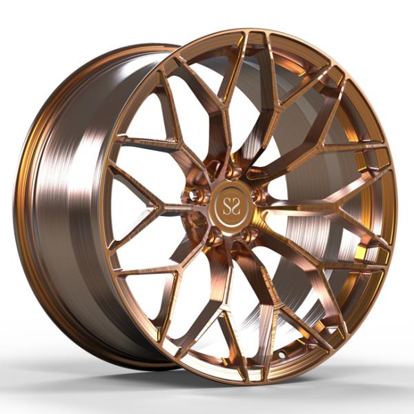Monoblock 20inch 1 PC Piece Aluminum Forged Brushed Bronze Wheels For Ferrari 458
