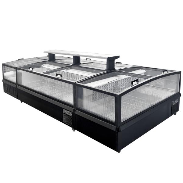 Supermarket Energy Saving Frozen Food Combined Commercial Display Freezer Chest Freezer With Automatic Defrost