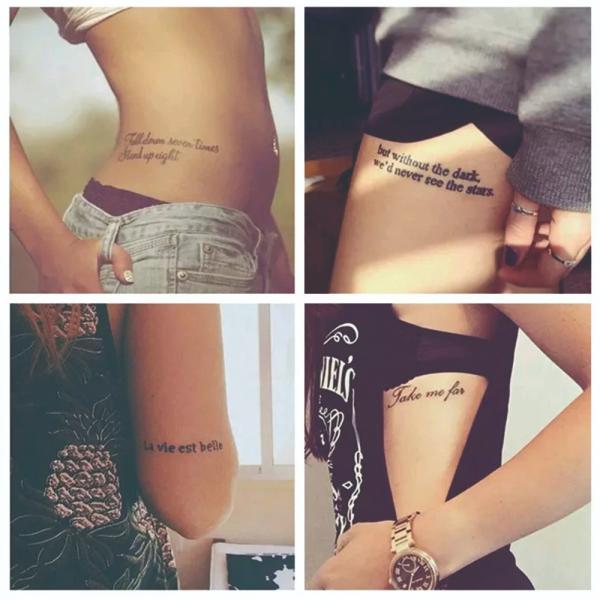 Gold Metallic Matte Lamination Body Tattoo Sticker